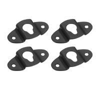 sourcing map 4Pcs Keyhole Hangers, 1.89 x 1.02In Iron Wall-Mounted Speaker Hanging Brackets Plate Connector for Surround Sound Box Audio Speaker Picture Frames