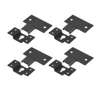 sourcing map 4Pcs Keyhole Hangers, 2.8 x 1.18In Iron Wall-Mounted Speaker Hanging Brackets Plate Connector Hook kit for Surround Sound Box Audio Speaker Picture Frames