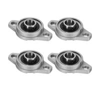 sourcing map 4pcs KFL001 Pillow Block Bearings 8mm Bore Bearing Units Zinc Alloy, P6(ABEC3)