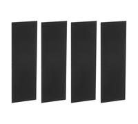 sourcing map 4Pcs Knife Handle Liner, 4.7" x 1.6" x 0.04" G10 Spacer Sheets Knife Handle Spacer Material for Knife Scales Slabs Making Supplies Tool, Black