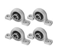 sourcing map 4pcs KP001 Pillow Block Bearings 8mm Bore Bearing Units Zinc Alloy, P6(ABEC3)