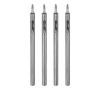 sourcing map 4Pcs Leather Hole Punch Set 1.5mm Alloy Steel Hollow Round Hole Punch Set Leather Hole Punch Cutter for Belts, Watch Band, Paper, Plastic, Leather Crafting