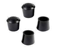 sourcing map 4pcs Leg Caps Tips 32mm 1 1/4 Inch Anti Slip Rubber Furniture Table Feet Cover Floor Protector Reduce Noise Prevent Scratches Black