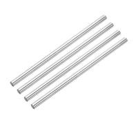 sourcing map 4pcs Linear Motion Rods 8mm x 180mm (0.31 x 7.09 Inches) HRC50 Hardened Chrome Plated Linear Rail Shaft Round Guide for 3D Printer, DIY, CNC Metric