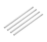 sourcing map 4pcs Linear Motion Rods 8mm x 200mm (0.31 x 7.87 Inches) HRC50 Hardened Chrome Plated Linear Rail Shaft Round Guide for 3D Printer, DIY, CNC Metric