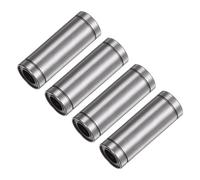 sourcing map 4pcs LM12LUU Linear Ball Bearings, 12mm Bore Dia, 21mm OD,57mm Length, Linear Motion Bearing for CNC Machine Tool 3D Printer
