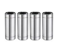 sourcing map 4Pcs LM16LUU Linear Bearing 16mm Bore 28mm OD 70mm Length Linear Ball Bearings Double Side Rubber Sealed Bearing Steel for CNC Machine 3D Printer Food Packaging Machine