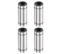 sourcing map 4Pcs LM6LUU Linear Ball Bearings, 6mm Bore Dia, 12mm OD, 35mm Length Double Side Rubber Seal Linear Motion Bearing for 3D Printer CNC Machine Applications, ABEC3