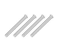 sourcing map 4Pcs M10 x 100mmSingle Hole Clevis Pins, 304 Stainless Steel Flat Head Clevis Pins Hitch Pin for Trailer Latch, Mechanics Repair, Furniture Installation, Industrial Equipment