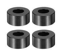 sourcing map 4pcs M12 Metal Spacers, M12 x 1" OD x 1/2" L Aluminium Spacer Round Unthreaded Standoff Bushing Plain Finish for Screw Bolts, Black