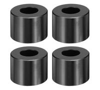 sourcing map 4pcs M12 Metal Spacers, M12 x 1" OD x 3/4" L Aluminium Spacer Round Unthreaded Standoff Bushing Plain Finish for Screw Bolts, Black