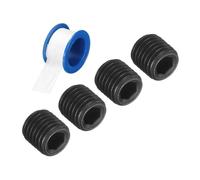 sourcing map 4Pcs M12x1.5x12 Carbon Steel Pipe Plug Fitting, Male Internal Hex Thread Socket Pipe Cap, Countersunk Plug for Sealing Pipe Port, Pneumatic Solenoid Valve