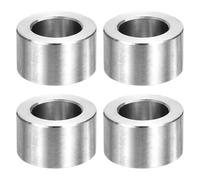 sourcing map 4pcs M16 Metal Spacers, 5/8" Stainless Steel Spacer 16mm IDx26mm ODx15mm Length Round Unthreaded Standoff Bushing Plain Finish for Screw Bolts, Silver