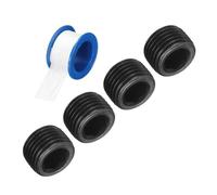 sourcing map 4Pcs M16x1.5x10 Carbon Steel Pipe Plug Fitting, Male Internal Hex Thread Socket Pipe Cap, Countersunk Plug for Sealing Pipe Port, Pneumatic Solenoid Valve