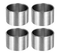 sourcing map 4pcs M18 Metal Spacers, 23/32" Stainless Steel Spacer 18mm IDx20mm ODx12mm Length Round Unthreaded Standoff Bushing Plain Finish for Screw Bolts, Silver