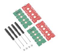 sourcing map 4Pcs M2+ M.2 NGFF/NVME Length Extend Adapter 2230, 2242, 2260, 2280 Multipurpose SSD Extension Bracket Card Plate PCB Board for PC Computer Case Red Green