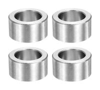 sourcing map 4pcs M20 Metal Spacers, 25/32" Stainless Steel Spacer 20mm IDx30mm ODx16mm Length Round Unthreaded Standoff Bushing Plain Finish for Screw Bolts, Silver