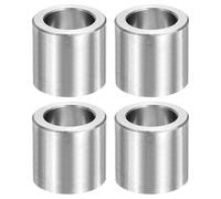 sourcing map 4pcs M20 Metal Spacers, 25/32" Stainless Steel Spacer 20mm IDx30mm ODx30mm Length Round Unthreaded Standoff Bushing Plain Finish for Screw Bolts, Silver