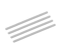 sourcing map 4Pcs M4-0.7x100mm Fully Threaded Rods, Threaded Rods Bar Studs, 304 Stainless Steel Long Thread Screws Hardware for U-Bolts, Anchors, Clamps, Hangers, Silver