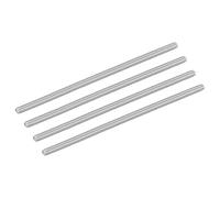 sourcing map 4Pcs M4-0.7x110mm Fully Threaded Rods, Threaded Rods Bar Studs, 304 Stainless Steel Long Thread Screws Hardware for U-Bolts, Anchors, Clamps, Hangers, Silver