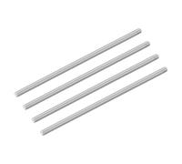 sourcing map 4Pcs M6-1.0x160mm Fully Threaded Rods, Threaded Rods Bar Studs, 304 Stainless Steel Long Thread Screws Hardware for U-Bolts, Anchors, Clamps, Hangers, Silver