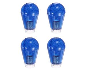 sourcing map 4Pcs M6-5.5 Ellipse Arcade Joystick Head 30mm Oval Rocker Balltop Handle Blue