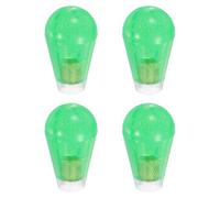 sourcing map 4Pcs M6-5.5 Ellipse Arcade Joystick Head 30mm Oval Rocker Balltop Handle Green