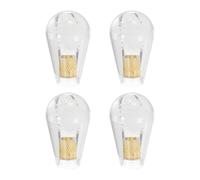 sourcing map 4Pcs M6-5.5 Ellipse Arcade Joystick Head 30mm Oval Rocker Balltop Handle White