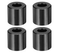 sourcing map 4pcs M6 Metal Spacers, M6 x 1/2" OD x 1/2" L Aluminium Spacer Round Unthreaded Standoff Bushing Plain Finish for Screw Bolts, Black