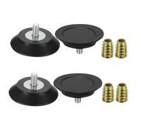 sourcing map 4Pcs M8 x 15mm Thread Adjustable Furniture Levelers, 58x28mm Furniture Leveling Feet Screws in Threaded Glide Leveling Floor Protector for Table Chair Cabinet Legs