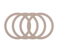 Sourcing Map 4Pcs Magnetic Adapter Conversion Kit - Universal Wireless Charger Ring With Metal Adhesive Sticker for Phone Case, Gold