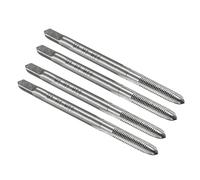 sourcing map 4pcs Metric Thread Taps M3 x 0.5 H2 High Speed Steel Straight Flutes Machine Screw Taps Threading Tapping Repair Tools