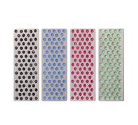 sourcing map 4pcs Mini Knife Sharpening Stones Whetstone Set 240/360/500/1000 Grits Diamond Sharpener Portable Hand Sharpen Tools for Knives Scissors