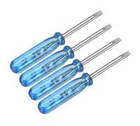 sourcing map 4pcs Mini Slotted Screwdriver 2.0mm 45mm Length Micro Precision Flat Head Screw Driver with Non-Slip Handle for Watch Eyeglasses Electronics Small Appliances Repair