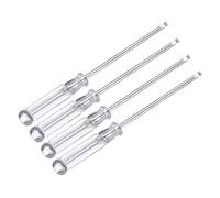 sourcing map 4pcs Mini Slotted Screwdriver 3.0mm 120mm Length Micro Precision Flat Head Screw Driver with Non-Slip Handle for Watch Eyeglasses Electronics Small Appliances Repair