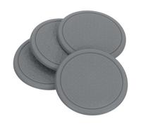 sourcing map 4Pcs Non-Slip Furniture Pads, 2.36" Round Anti Skid Rubber Caster Cups, Anti-Sliding Furniture Coasters, Anti Slide Floor Protectors Pads for Bed Couch Table (Grey)