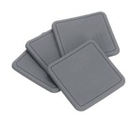 sourcing map 4Pcs Non-Slip Furniture Pads, 2.36" Square Anti Skid Rubber Caster Cups, Anti-Sliding Furniture Coasters, Anti Slide Floor Protectors Pads for Bed Couch Table (Grey)