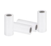 sourcing map 4Pcs Nylon Roller Wheel with Bearings, 3/8" Bore x 1-13/16" Width x 3-1/4" Length, CNC Guiding Wheel Flat Belt Idler, Nylon Pulley (White)