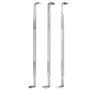 sourcing map 4PCS Offset Screwdriver Set PH2/PH2 SL6/SL6 PH2/SL6 Right Angle 90 Degree Screw Driver Double Ended Z-Type 200mm Length Hand Tool for Repair, Silver