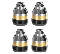sourcing map 4pcs P80 Plasma Cutting Nozzle Protective Cover, Fiberglass P80 Nozzle Tip Electrodes Protecting Cover Insulator, Plasma Cutter Machine Tool Accessories, Yellow & Black