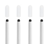 sourcing map 4Pcs Pen Nib Cover Tip Protector (White) - Dustproof Silicone Pencil Nib Cap Cover Tip Protective Accessories for 1st to 4th Generation Tablet Stylus Pen