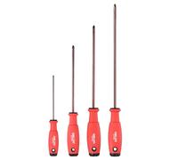 sourcing map 4pcs PH0+PH1+PH2+PH2 Phillips Screwdriver S2 Steel Magnetic Precision Screwdrivers Industrial Grade Screw Drivers Electrician Tool with Non-Slip Grip for Fastening Repairing