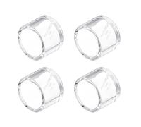 sourcing map 4Pcs Pipe End Cap Fitting, 20mm/0.79" Clear Acrylic Pipe Plug Adapter Pipe Fittings for Connecting Water Pipes