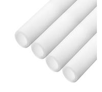 sourcing map 4pcs Pipe Insulation Foam Tube Pipe Lagging 50mm(2 Inch) ID 70mm OD 3ft Freeze Protection for Copper Pipe, White
