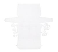 sourcing map 4Pcs Plastic Mesh Canvas Sheet 7 Count 33.5cm/ 13 inch for Crochet Bag Making Crossbody Bag Blank Canvas for Embroidery, Knit Crochet Mesh, White