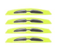 sourcing map 4pcs Protector Reflective Stickers for Car Door Anti-Scratch Car Stickers Non-Marking Auto Protective Film Universal Vehicle Decoration Accessory for All Auto, Bright Yellow