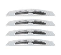 sourcing map 4pcs Protector Reflective Stickers for Car Door Anti-Scratch Car Stickers Non-Marking Auto Protective Film Universal Vehicle Decoration Accessory for All Auto, White