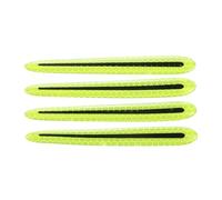 sourcing map 4pcs Protector Reflective Stickers for Car Door Handle Anti-Scratch Car Stickers Non-Marking Auto Protective Film Universal Vehicle Decoration Accessory for All Auto, Bright Yellow