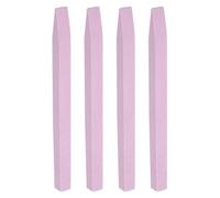 sourcing map 4pcs Pumice Stone Nail File, Pumice Nail Polishing Stick Cuticle Remover Pusher, Professional Quartz Stone Nail Filing Buffer Manicure Tool for Salon Nail Art Care, Pink