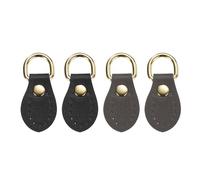 sourcing map 4pcs Purse Strap Mount Hook for Handbag, Sew on Leather Buckle Bag Side D-Ring Clips Replacement Clasp for DIY Shoulder Belt Crossbody Backpack Hardware, Black, Dark Gray
